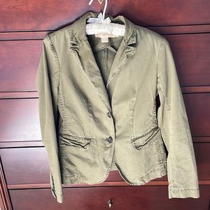 JCrew Classic Army Green Twill Jacket
